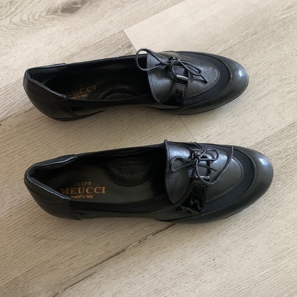 SESTO MEUCCI BRENT leather patent comfortable‎ shoes flats size 8 M - Picture 1 of 13